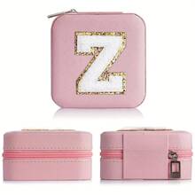 個性化珠寶收納盒，附鏡子 - 適合女性和女孩的完美禮物 - 精緻實用的珠寶展示盒 - 粉色 - 查看 7