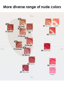 Rom&nd Romand GLASTING 融化唇膏 03 雪桃唇膏，轻盈肌肤融化膜，柔雾光泽，透气唇部贴合，蜜桃茶啫喱透明，清凉玫瑰星尘，冰霜薄荷氧气，便携式SOS唇膏，裸妆秘诀，韩国化妆品 - 光亮 03 冰淇淋膏 - 查看 5