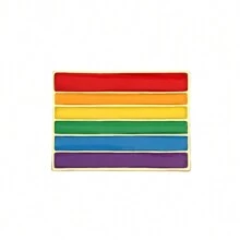 1入 Love Enamel Pins 彩虹胸針,適用於服裝、背包胸針,是時尚珠寶飾品配件禮物 - 彩色 - 查看 15