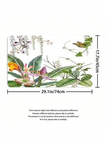 4pcs Creative Butterfly Printed Shower Curtain Set With Bathroom Mats, Decorative Bath Mat, Toilet Lid And Anti-Slip U-Shaped Mat, Waterproof Shower Curtain, 12pcs Hooks - Multicolor - View 7