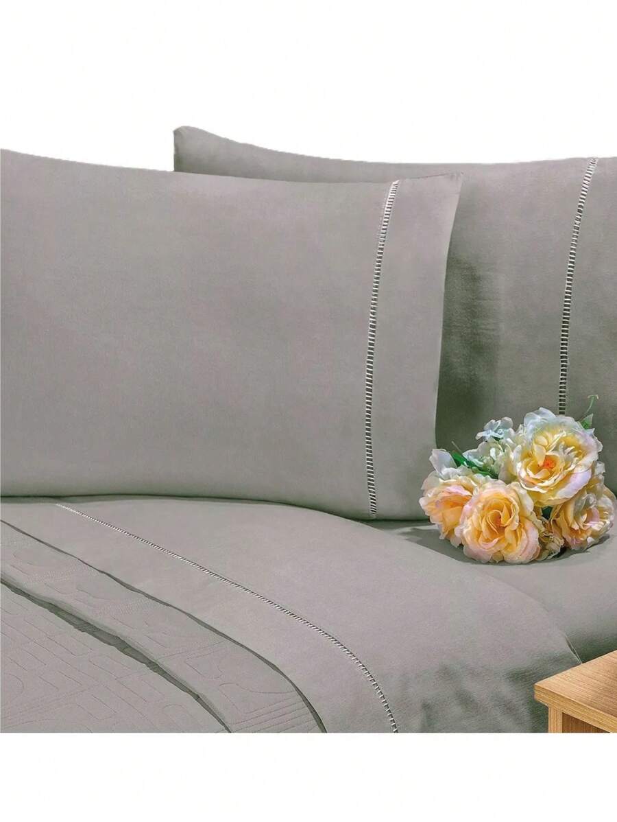 Sheet Sets With Pillowcases - Xám - Xem 1