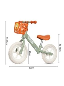 Bicicleta de equilibrio con Canasta para Niños y Niñas de 2 a 6 años, Primera Bicicleta para Niños de 2 Ruedas, Bicicleta Regalo Ideal para Niños - Rosa - Ver 4