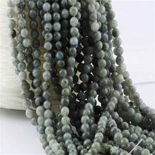6/8/10 毫米天然石珠石圓形真石串珠散裝寶石孔尺寸 1 毫米 Diy 光滑珠子適用於手鍊項鍊耳環珠寶製作 - 串珠 - 查看 40