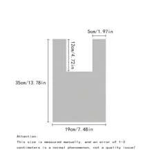 针织手提包针织毛线水桶包、礼品包、午餐包，适合女性日常使用、约会、情人节礼物情人 - 黑色 - 查看 6