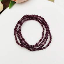 1pc Multi-Layer Natural Stone Bracelet With Red Agate & Labradorite Beads, Women'S Stretch Bracelet - Garnet Bracelet - View 9