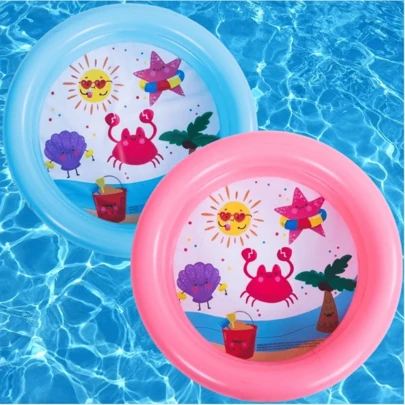 Piscina Inflavel Infantil Redonda 2 Anéis para bebê 61 CM