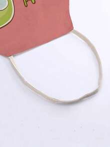 1片亞麻圍裙,印有牛油果、錦鯉、曼陀羅和鯨魚圖案 - 彩色 - 查看 5