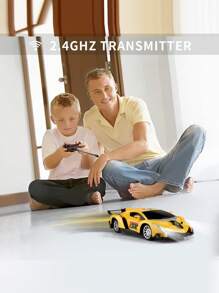 Ferngesteuertes Auto für Kinder, 4x4-Fernbedienung 1:18  Lieferbar Auto Spielzeug, 2,4 GHz RC Kinderspielzeug für Jungen Mädchen ab 3 4 5 6 7 8 9 10 Jahren Geburtstag Geschenk - Gelb - Übersicht 3