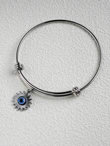 時尚眼鏡手鍊,可調節尺寸 - 銀色 - 查看 1