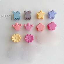 1 包/30 个儿童混色发夹，包括兔子、蝴蝶、发爪 - 彩色 - 查看 7