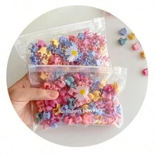 1 包/30 个儿童混色发夹，包括兔子、蝴蝶、发爪 - 彩色 - 查看 3