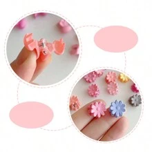 1 包/30 个儿童混色发夹，包括兔子、蝴蝶、发爪 - 彩色 - 查看 6