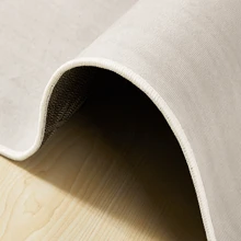 優雅奢華風格室內大型裝飾地毯,適用於客廳沙發、辦公桌、辦公椅墊、餐廳廚房地毯、臥室地毯、床邊防滑毯子、門口踏墊、戶外野餐毯 - 淺灰色 - 查看 7