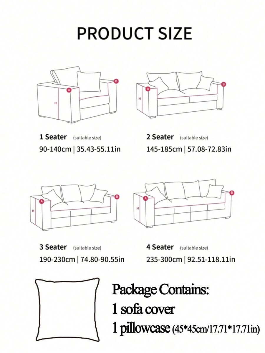 1pc Elastic Polyester Fiber Sofa Cover Modern Sofa Slipcover For Living