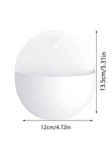 1 pièce Pot de fleurs suspendu mural en plastique pour hydroponique, décoration murale, plantes vertes et fleurs, décoration de jardin, extérieur, pot de plante, jardinage