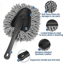 汽車清潔刷工具 組合汽車蓋子刷 汽車室內外灰塵刷,汽車室內除塵刷,汽車配件必備用品 汽車卡車suv Rv清潔工具 - 黑色 - 查看 5