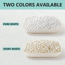 4-16mm Abs Faux Pearl White Beads With Straight Hole, Diy Women's Bracelet & Necklace Making Accessories, Jewelry Material