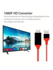 Type C To HD Cable 4K Video Audio Charging Adapter To HDTV Cable For Computer Laptop. 6.6ft USB-C(Type-C) To HDTV 4K HD TV Cable Adapter For Android Phones . HDTV Cable USB C To HDTV 4K, 2M USB C HDTV Adapter HDTV USB C Cable Compatible With Ipad Pro/Air/Mini IMac Pro/Air Android Laptop, Plug & Play SD/TF(Micro SD ) Dual Card Slots, Easy Inserting And Pulling, Compatible With SD, SDHC, SDXC, MicroSD, MicroSDHC, MicroSDXC, For All Kinds Of Dash Cam/Trial Camera/Digital Camera Me - Red - View 6