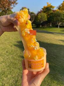 1套270ml蜜罐小熊史萊姆套裝,diy手工材料包裝裝飾創造,密封收納,防乾且可重覆使用,適合發展興趣、提升手工能力、緩解壓力,是送給友人的佳節禮物。 - 彩色 - 查看 9