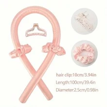 4pcs/Set Manual Spiral Hair Curler, No Heat Wave Curling Iron, Big Wavy Curler, Hair Roller For Sleep, Curling Without Heat - Blue - View 3