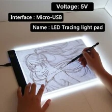 A4 A3 Led裝置器材鑽石配件用光板,usb供電的輕盤套件,帶可拆式支架和夾子,帶鑽石繪畫工具 - A4 LED燈板鑽石畫工具套件 - 查看 7