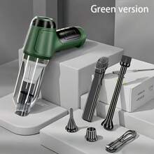 1 件吸塵器、高吸力手持式無線吸塵器、辦公室鍵盤清潔器用壓縮空氣集塵器、車載迷你吸塵器 - 綠色 - 查看 6
