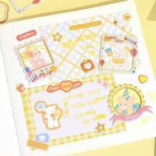 1 8pcs Three-Dimensional Sticker Set, Cute Photo Studio Series, Korean Ins Cute Handbook Stickers - Multicolor - View 5