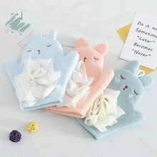 1 件可愛的兔子沐浴手套 - 藍色 - 查看 2