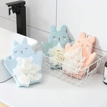 1 件可愛的兔子沐浴手套 - 藍色 - 查看 1