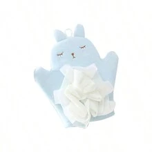 1 件可愛的兔子沐浴手套 - 藍色 - 查看 6