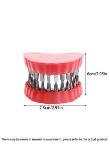 1入組牙科模具,假牙鑽和螺絲刀迷你吊飾裝飾 - 紅色 - 查看 2