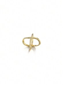 6 件/套波西米亚风时尚十字环扣简约纯色丝绸时尚金属女士围巾扣休闲百搭头巾披肩固定扣配饰女式胸针 - 彩色 - 查看 3