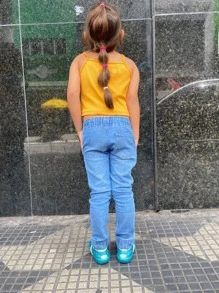 Tween Girls Jeans - 淺色水洗藍 - 查看 2