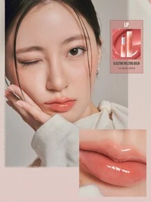 Rom&nd Romand GLASTING 融化唇膏，色号：Glasting 14 Dear Apple、Air Skin Fusion Membrane、Blurred Iris Glow、Lip Breathing Attachment、Peach Tea Jelly Transparent、Cool Rose Stardust、Mint Frost Oxygen、Pocket Emergency Balm、Bare Light Secret，韩国化妆品 - Glasting 14 Dear Apple - 查看 8