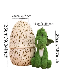 1pc Plush Toy With Cute Dinosaur Egg & Wings, Can Transformed Into Pillow, Creative Birthday/Festival Gift - Multicolor - View 2