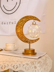 1 Pieza Luz Decorativa En Forma De Luna - Amarillo - Ver 7
