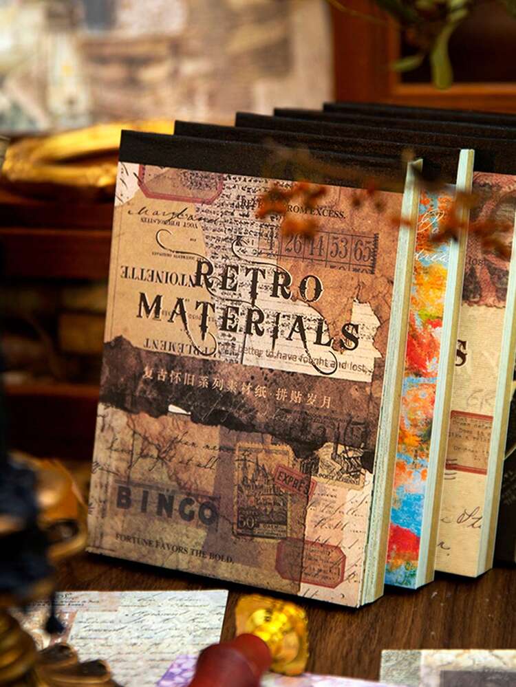 コラージュ 素材 セット 本 紙 100 冊セット 全4種 | SHEIN JAPAN