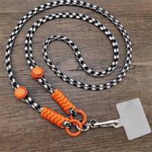Nylon Woven Crossbody Mobile Phone Lanyard Strap Rope Removable Sports Outdoor Universal Phone Case Adjustable Anti-Lost Lanyard - Multicolor - View 1