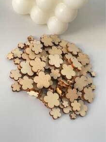 100pcs-Log Wooden Set Of Various Sizes Of Hollow Blank Wedding Star Diy Crafts