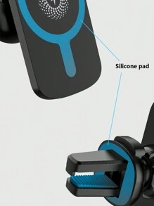 無線汽車充電支架,15瓦快速充電磁性手機架,適用於android - 黑色 - 查看 5