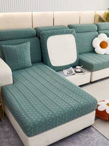1入組彈力加厚沙發墊套全沙發套適合四個季節 - 橄欖綠 - 查看 8