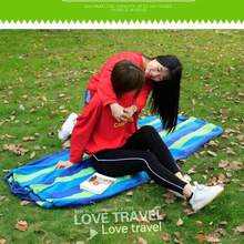 1個紅色卡通熊形單人帆布吊床,具有防翻滾條和條紋圖案,適用於露營、攀登、旅行和日常生活等戶外活動 - 紅色 - 查看 2