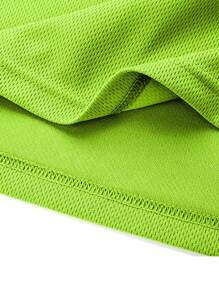 3pcs/Set Boyfriend Style Men's Casual Fitness Clothes For Outdoor Sports, Quick-Drying Short Sleeve T-Shirt For Running And Gym, Elastic And Loose Training Tops Gym Clothes Boyfriend Style Men Basic T Shirt - Green - View 6