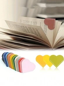 5/10 件心型書籤、頁夾、書角保護套 - 彩色 - 查看 1