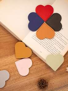 5/10 件心型書籤、頁夾、書角保護套 - 彩色 - 查看 3
