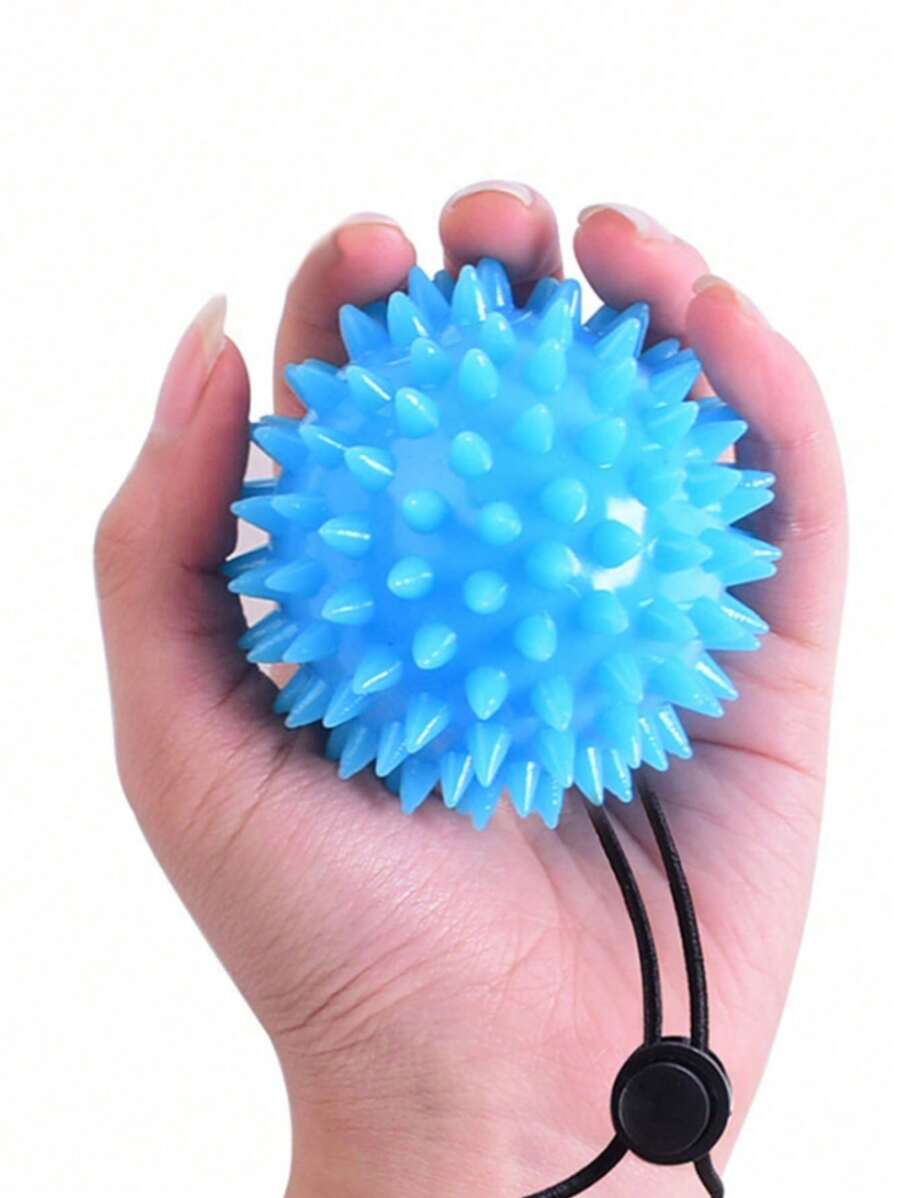 1 件 20 磅尖刺球軟球氣壓按摩復健手指力量球握力通感球 - 淺藍色 - 查看 1