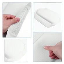 1PC Bathtub Pillow Bathtub Cushion Wedge Pillow PVC Luxury White Bathroom Pillow - White - View 6
