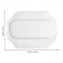 1PC Bathtub Pillow Bathtub Cushion Wedge Pillow PVC Luxury White Bathroom Pillow - White - View 5