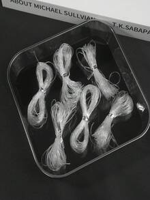 1 Bundle 7m 0.7mm Elastic Crystal String For Diy Jewelry Making, Transparent Beading Cord With High Elasticity - White - View 2