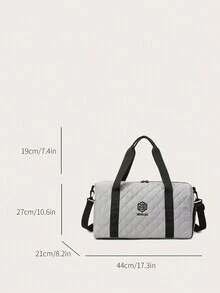 灰色行李儲物袋,輕便摺疊,放大,可帶旅行周末和過夜袋,週末袋和醫院袋 - 灰色 - 查看 8